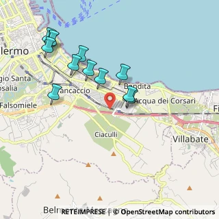 Mappa Via Giuseppe Galeano, 90124 Palermo PA, Italia (2.26333)