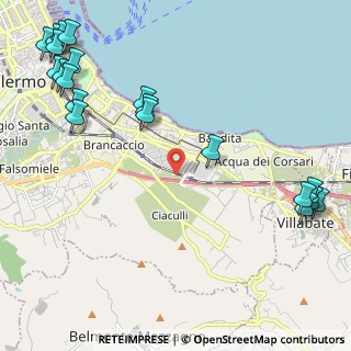 Mappa Via Giuseppe Galeano, 90124 Palermo PA, Italia (3.482)