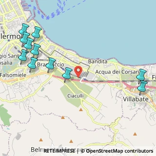 Mappa Via Giuseppe Galeano, 90124 Palermo PA, Italia (3.20364)