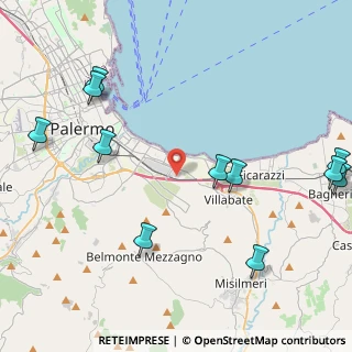 Mappa Via Filippo Pecoraino, 90128 Palermo PA, Italia (6.11545)