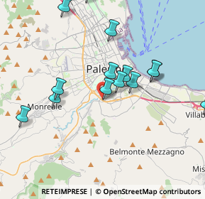 Mappa Viale Regione Siciliana Sud Est, 90126 Palermo PA, Italia (4.64067)