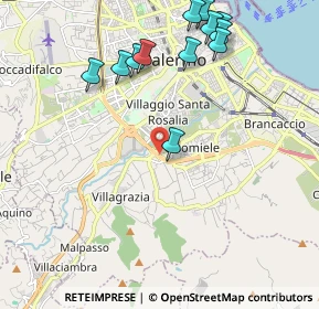 Mappa Viale Regione Siciliana Sud Est, 90126 Palermo PA, Italia (2.61667)