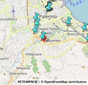 Mappa Viale Regione Siciliana Sud Est, 90126 Palermo PA, Italia (3.23737)