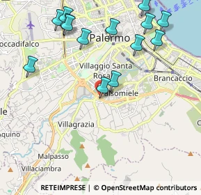 Mappa Viale Regione Siciliana Sud Est, 90126 Palermo PA, Italia (2.70071)