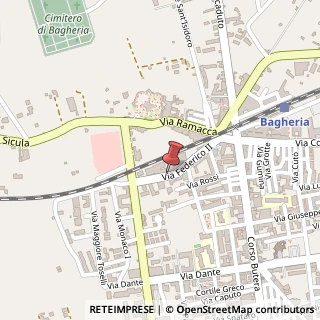 Mappa Via Federico II, 19/E, 90011 Bagheria, Palermo (Sicilia)