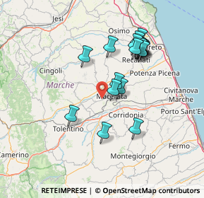 Mappa Macerata - C.da Montalbano, 62100 Macerata MC, Italia (13.9795)