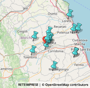 Mappa Macerata - C.da Montalbano, 62100 Macerata MC, Italia (12.32071)