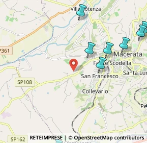 Mappa Macerata - C.da Montalbano, 62100 Macerata MC, Italia (3.35909)