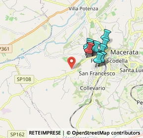 Mappa Macerata - C.da Montalbano, 62100 Macerata MC, Italia (1.44917)