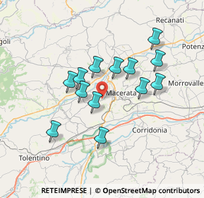 Mappa Macerata - C.da Montalbano, 62100 Macerata MC, Italia (6.24231)