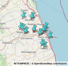 Mappa Contrada Palombaretta, 62010 Morrovalle MC, Italia (10.705)