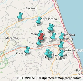 Mappa Contrada Palombaretta, 62010 Morrovalle MC, Italia (5.656)