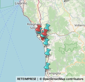 Mappa Via Cecinella, 57023 Cecina LI, Italia (15.86909)