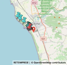 Mappa Via Cecinella, 57023 Cecina LI, Italia (2.17167)