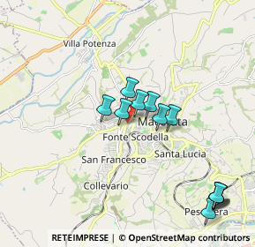 Mappa Via Pietro e Lorenzo Cioci, 62100 Macerata MC, Italia (2.01667)
