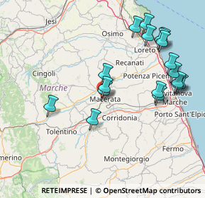 Mappa Galleria delle Fonti, 62100 Macerata MC, Italia (17.515)