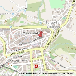 Mappa Via Padre Matteo Ricci, 134, 62100 Macerata, Macerata (Marche)