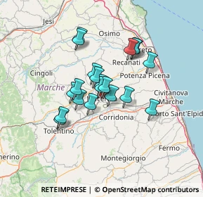 Mappa Corso della Repubblica Italiana, 62100 Macerata MC, Italia (10.1865)