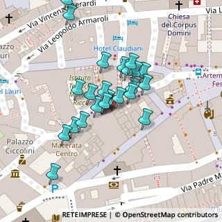 Mappa Piazza Cesare Battisti, 62100 Macerata MC, Italia (0.02)