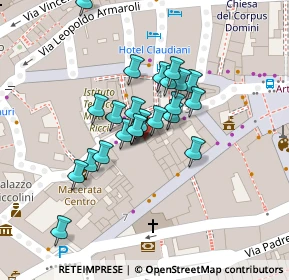 Mappa Piazza Cesare Battisti, 62100 Macerata MC, Italia (0.02)