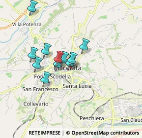 Mappa Via Fratelli Ciccarelli, 62100 Macerata MC, Italia (1.40182)