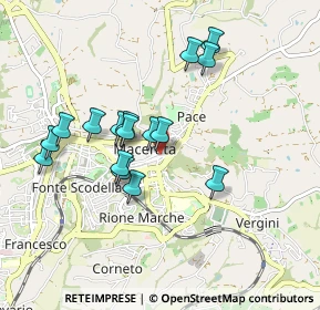 Mappa Via Fratelli Ciccarelli, 62100 Macerata MC, Italia (0.8375)