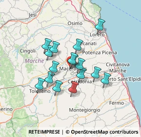 Mappa Via Fratelli Ciccarelli, 62100 Macerata MC, Italia (10.7775)