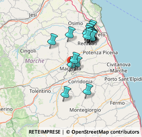 Mappa Via Fratelli Ciccarelli, 62100 Macerata MC, Italia (12.283)