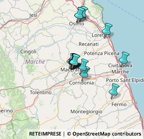 Mappa Via Vincenzo Gioberti, 62100 Macerata MC, Italia (9.436)