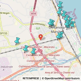 Mappa Via Cesare Pascarella, 62012 Civitanova Marche MC, Italia (1.38933)