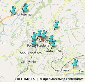 Mappa Via Giuseppe e Bartolomeo Mozzi, 62100 Macerata MC, Italia (1.83636)