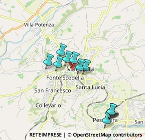 Mappa Via Giuseppe e Bartolomeo Mozzi, 62100 Macerata MC, Italia (1.85583)