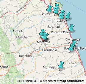 Mappa Via Giuseppe e Bartolomeo Mozzi, 62100 Macerata MC, Italia (15.93357)