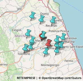 Mappa Corso Italiana Repubblica, 62100 Macerata MC, Italia (11.10579)