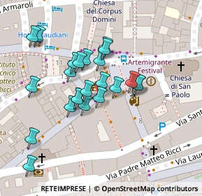 Mappa Via Francesco de Vico, 62100 Macerata MC, Italia (0.02174)