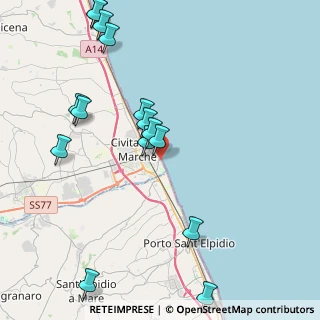 Mappa Conc. 1, 62012 Civitanova Marche MC, Italia (5.01333)