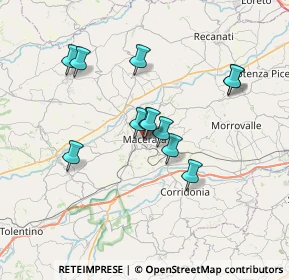 Mappa Piaggia dell'Università, 62100 Macerata MC, Italia (6.08)