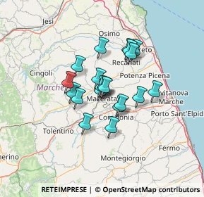 Mappa Le Scalette, 62100 Macerata MC, Italia (9.273)