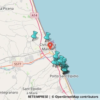Mappa Via Crimea, 62012 Civitanova Marche MC, Italia (3.72231)