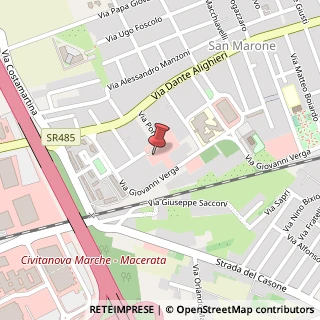 Mappa Via Giovanni Verga, 32, 62012 Civitanova Marche, Macerata (Marche)