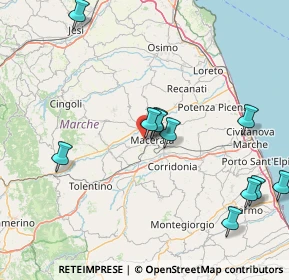 Mappa Via Nicolò Piccinino, 62100 Macerata MC, Italia (17.86273)