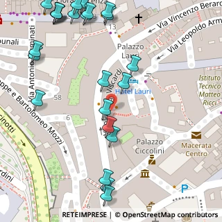 Mappa Vicolo Luigi Viscardi, 62100 Macerata MC, Italia (0.075)