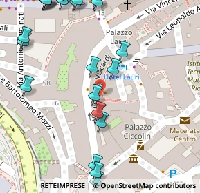 Mappa Vicolo Luigi Viscardi, 62100 Macerata MC, Italia (0.075)