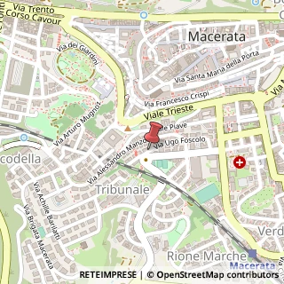 Mappa Via Ugo Foscolo, 16, 62100 Macerata, Macerata (Marche)