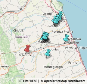 Mappa Via Ugo Foscolo, 62100 Macerata MC, Italia (9.08125)
