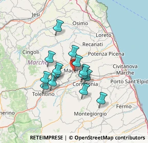 Mappa Agenzia Investigativa Macerata Investigazioni Investigatore Privato, 62100 Macerata MC, Italia (10.54714)