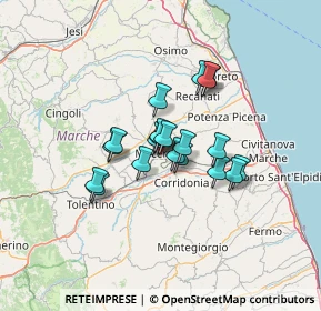 Mappa Via Virgilio Paladini, 62100 Macerata MC, Italia (9.179)