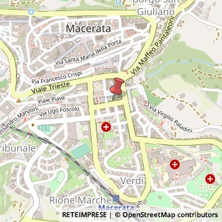 Mappa Via Giosuè Carducci, 21, 62100 Macerata, Macerata (Marche)