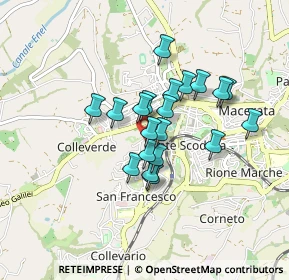 Mappa Via Pellegrino Tibaldi, 62100 Macerata MC, Italia (0.658)