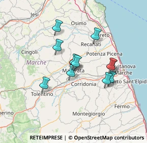 Mappa Via Dante Alighieri, 62100 Macerata MC, Italia (11.68364)